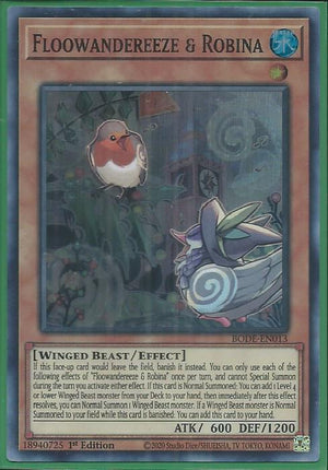Yugioh - Floowandereeze & Robina *Super Rare* BODE-EN013 (NM)