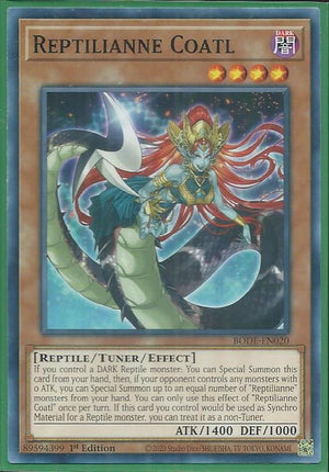 Yugioh - Reptilianne Coatl *Common* BODE-EN020 (NM)