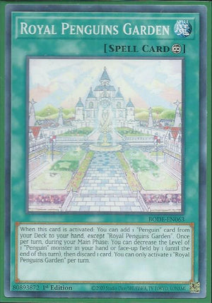 Yugioh - Royal Penguins Garden *Common* BODE-EN063 (NM)