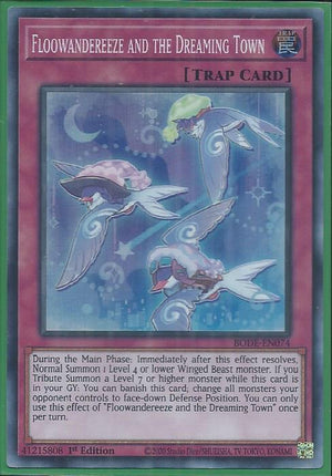 Yugioh - Floowandereeze and the Dreaming Town *Super Rare* BODE-EN074 (NM/M)
