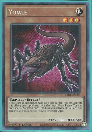 Yugioh - Yowie *Secret Rare* BROL-EN007 (NM)