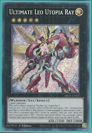 Yugioh - Ultimate Leo Utopia Ray *Secret Rare* BROL-EN027 (NM/M)