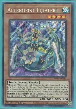 Yugioh - Altergeist Fijialert *Secret Rare* BROL-EN047 (NM)
