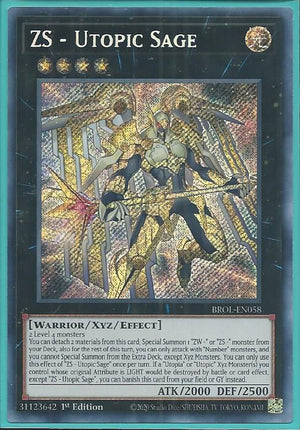 Yugioh - ZS – Utopic Sage *Secret Rare* BROL-EN058 (NM)