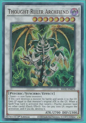 Yugioh - Thought Ruler Archfiend *Ultra Rare* BROL-EN070 (NM)