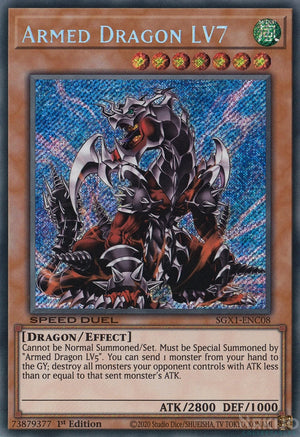 Yugioh - Armed Dragon LV7 *Secret Rare* SGX1-ENC08 (NM)