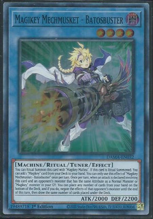 Yugioh - Magikey Mechmusket - Batosbuster *Super Rare* DAMA-EN032 (NM/M)
