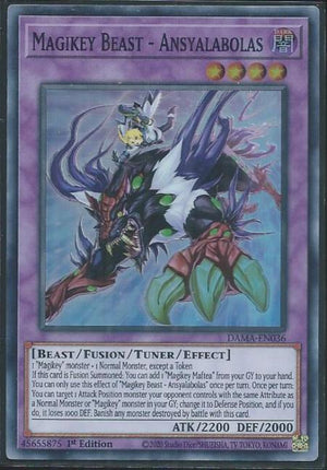 Yugioh - Magikey Beast - Ansyalabolas *Super Rare* DAMA-EN036 (NM/M)