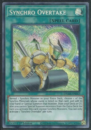 Yugioh - Synchro Overtake *Secret Rare* DAMA-EN067 (NM)