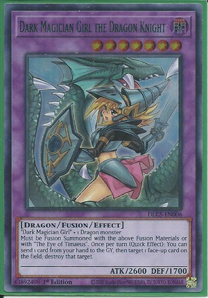 Yugioh - Dark Magician Girl the Dragon Knight ALT *Green UR* DLCS-EN006 (NM/M)