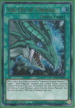 Yugioh - The Eye of Timaeus *Ultra Rare* DLCS-EN007 (NM)