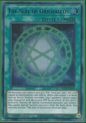 Yugioh - The Seal of Orichalcos *Blue Ultra Rare* DLCS-EN137 (LP)