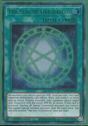 Yugioh - The Seal of Orichalcos *Green Ultra Rare* DLCS-EN137 (LP)