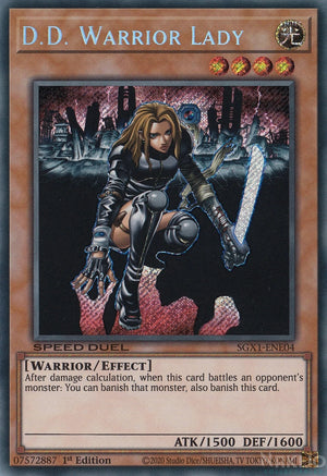Yugioh - D.D. Warrior Lady *Secret Rare* SGX1-ENE04 (LP)