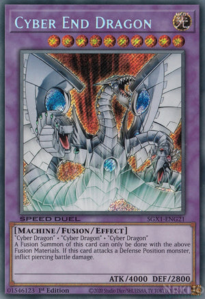 Yugioh - Cyber End Dragon *Secret Rare* SGX1-ENG21 (NM)