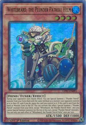 Yugioh - Whitebeard, the Plunder Patroll Helm *Ultra Rare* GFP2-EN091 (NM)