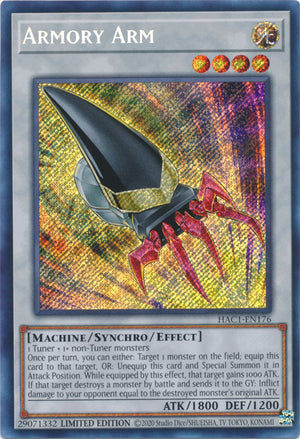 Yugioh - Armory Arm *Secret Rare* HAC1-EN176 (NM)