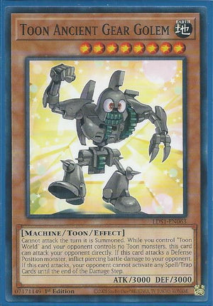 Yugioh - Toon Ancient Gear Golem *Common* LDS1-EN063 (NM)