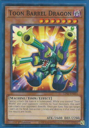Yugioh - Toon Barrel Dragon *Common* LDS1-EN064 (NM)