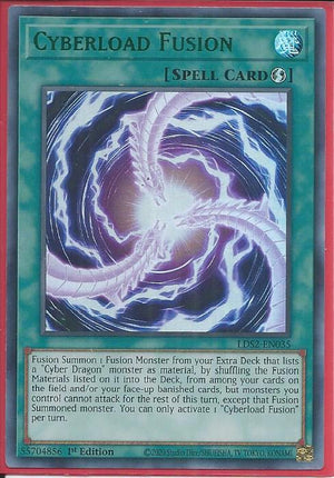 Yugioh - Cyberload Fusion *Green Ultra Rare* LDS2-EN035 (NM/M)