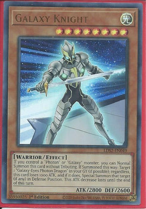 Yugioh - Galaxy Knight *Ultra Rare* LDS2-EN049 (NM)