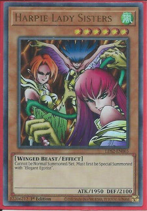 Yugioh - Harpie Lady Sisters *Ultra Rare* LDS2-EN065 (NM)