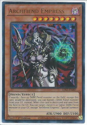Yugioh - Archfiend Empress *Ultra Rare* LDS3-EN007 (NM/M)