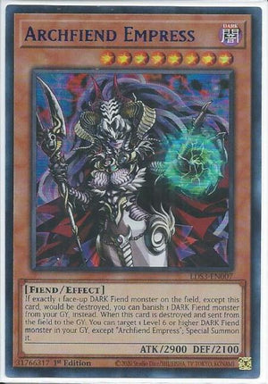 Yugioh - Archfiend Empress *Blue Ultra Rare* LDS3-EN007 (NM)