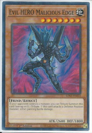 Yugioh - Evil HERO Malicious Edge *Common* LDS3-EN022 (NM)