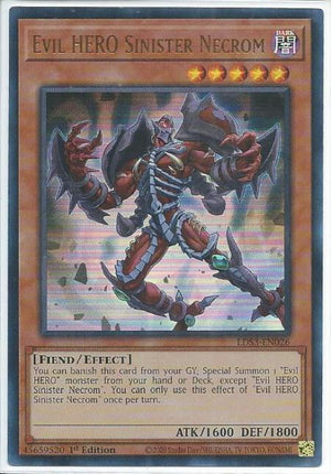 Yugioh - Evil HERO Sinister Necrom *Ultra Rare* LDS3-EN026 (NM)
