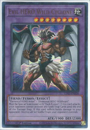 Yugioh - Evil HERO Wild Cyclone *Ultra Rare* LDS3-EN030 (NM/M)