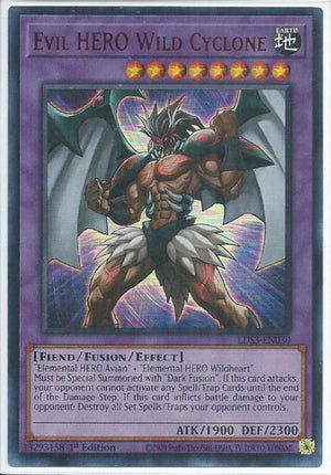 Yugioh - Evil HERO Wild Cyclone *Red Ultra Rare* LDS3-EN030 (NM/M)