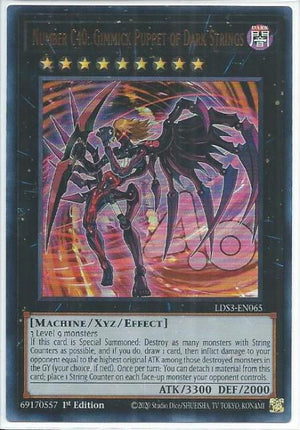 Yugioh - Number C40: Gimmick Puppet of Dark Strings *Ultra Rare* LDS3-EN065 (NM)
