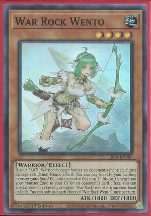 Yugioh - War Rock Wento *Super Rare* LIOV-EN086 (NM/M)