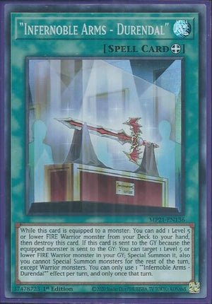 Yugioh - Infernoble Arms - Durendal *Super Rare* MP21-EN136 (NM/M)