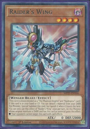 Yugioh - Raider's Wing *Rare* MP21-EN166 (NM/M)