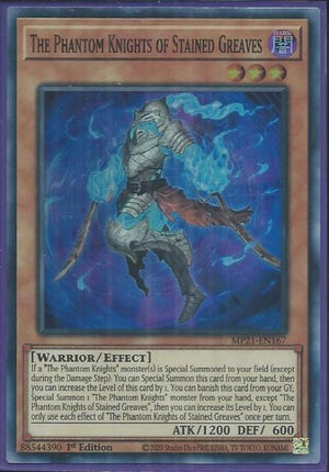 Yugioh - The Phantom Knights of Stained Greaves *Super Rare* MP21-EN167 (NM)