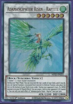 Yugioh - Adamancipator Risen - Raptite *Ultra Rare* MP21-EN231 (NM/M)