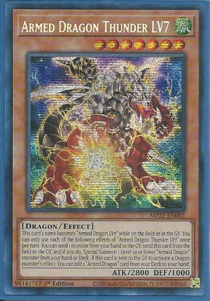 Yugioh - Armed Dragon Thunder LV7 *Prismatic Secret Rare* MP22-EN002 (NM)
