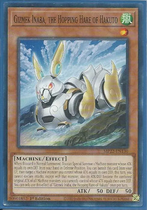 Yugioh - Gizmek Inaba, the Hopping Hare of Hakuto *Common* MP22-EN130 (NM/M)