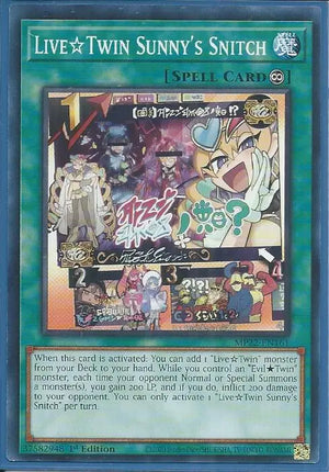 Yugioh - Live Twin Sunny’s Snitch *Common* MP22-EN161 (NM)