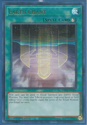 Yugioh - Earth Chant *Ultra Rare* MP22-EN251 (NM/M)