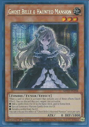 Yugioh - Ghost Belle & Haunted Mansion *Prismatic Secret Rare* MP22-EN258 (NM)