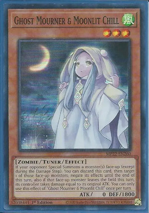 Yugioh - Ghost Mourner & Moonlit Chill *Super Rare* MP22-EN260 (NM)