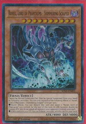 Yugioh - Raviel, Lord of Phantasms - Shimmering Scraper *UR* SDSA-EN001 (NM)