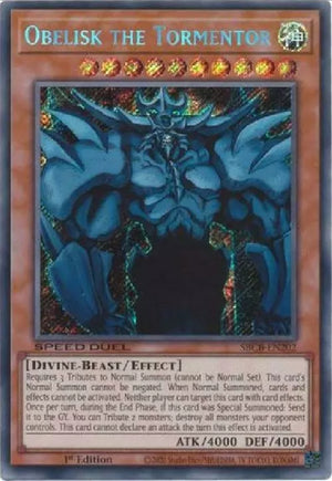 Yugioh - Obelisk the Tormentor *Secret Rare* SBCB-EN202 (NM/M)