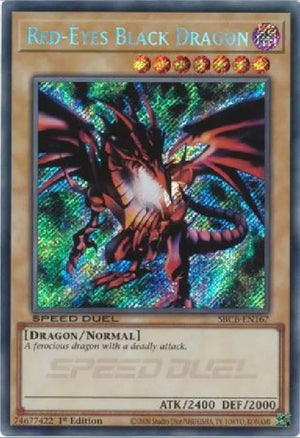 Yugioh - Red-Eyes Black Dragon *Secret Rare* SBCB-EN167 (NM)