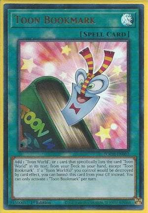 Yugioh - Toon Bookmark *Ultra Rare* TOCH-EN003 (NM)